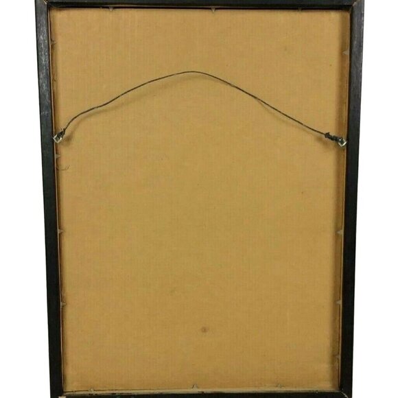 Katie Redel Pen Ink Drawing Southwestern Still Life Pottery Cow Skull Framed - Picture 2 of 7